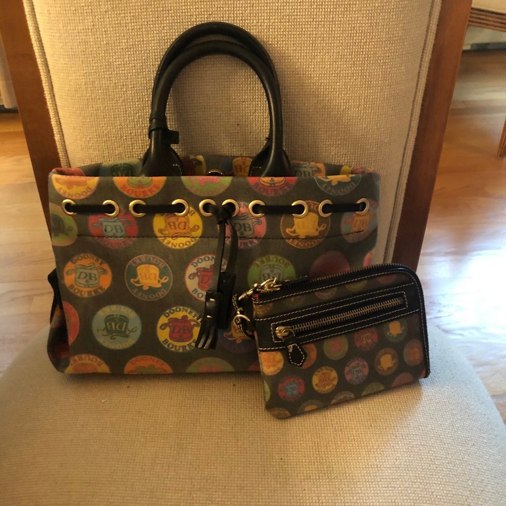 Dooney & Bourke Mini Purse With Zip Up Wristlet